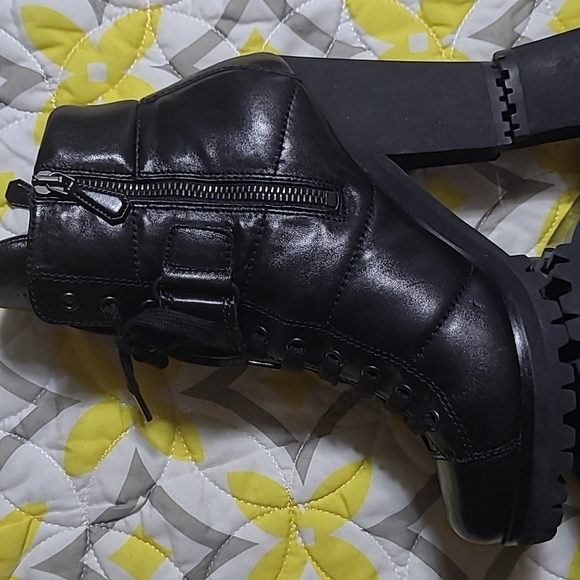 COPY - PRADA Lace Up Combat Ankle Boots Size 36 - Picture 6 of 11